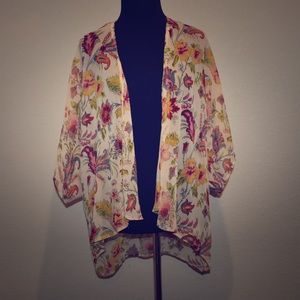 Boho chiffon cardigan